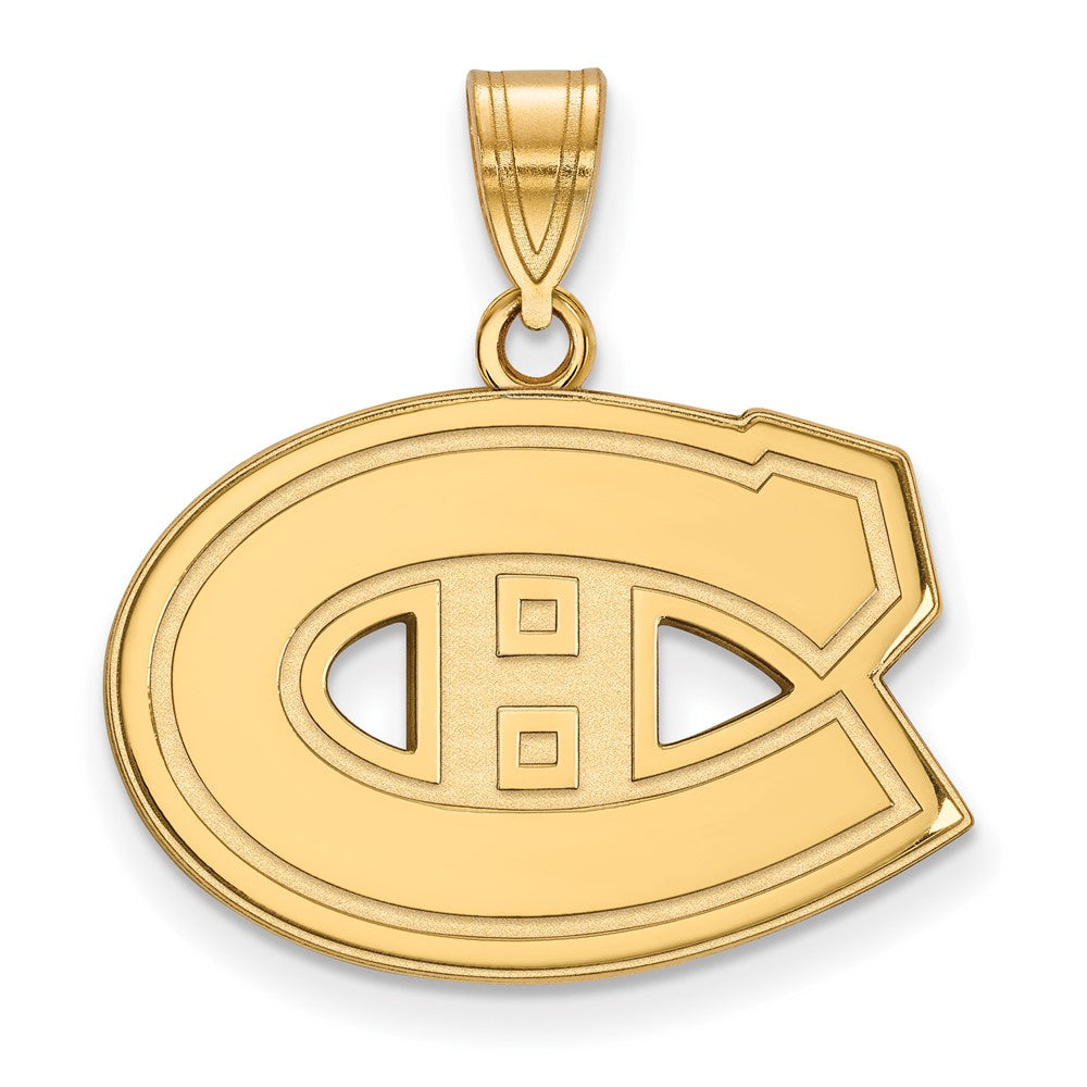 14K Gelbgold Nhl Logoart Montreal Canadiens Mittel Anhänger