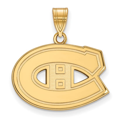 14K Gelbgold Nhl Logoart Montreal Canadiens Mittel Anhänger