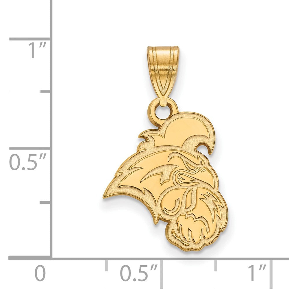 10K Gelbgold Logoart Coastal Carolina University Chanticleer Mittel Anhänger