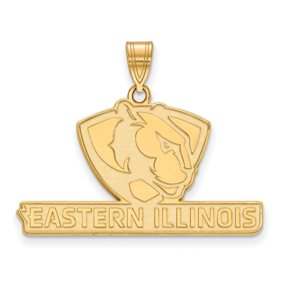 10K Gelbgold Logoart Eastern Illinois University Groß Anhänger