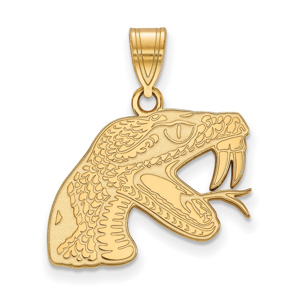 10K Gelbgold Logoart Florida A und M University Rattler Mittel Anhänger