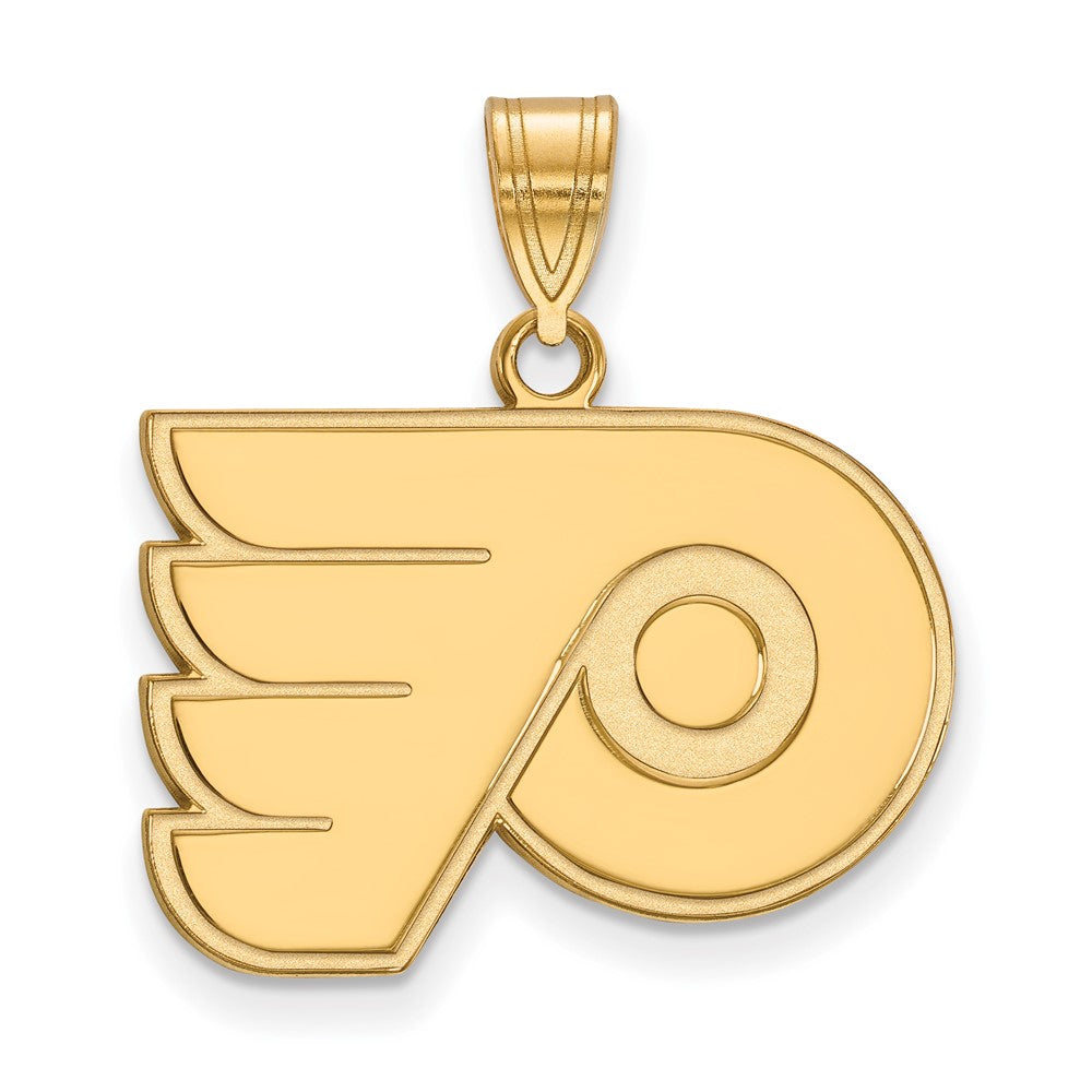 10K Gelbgold Nhl Logoart Philadelphia Flyers Mittel Anhänger