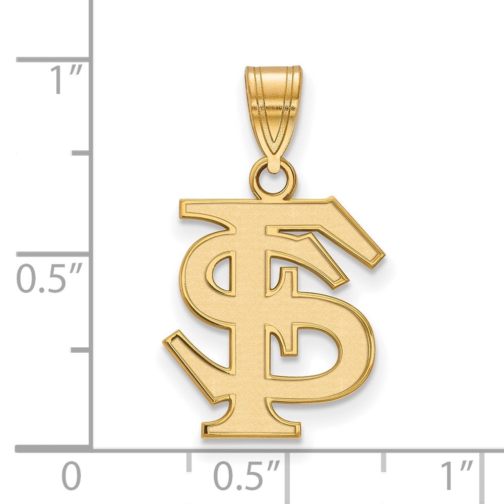10K Gelbgold Logoart Florida State University F S Mittel Anhänger