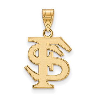 10K Gelbgold Logoart Florida State University F S Mittel Anhänger