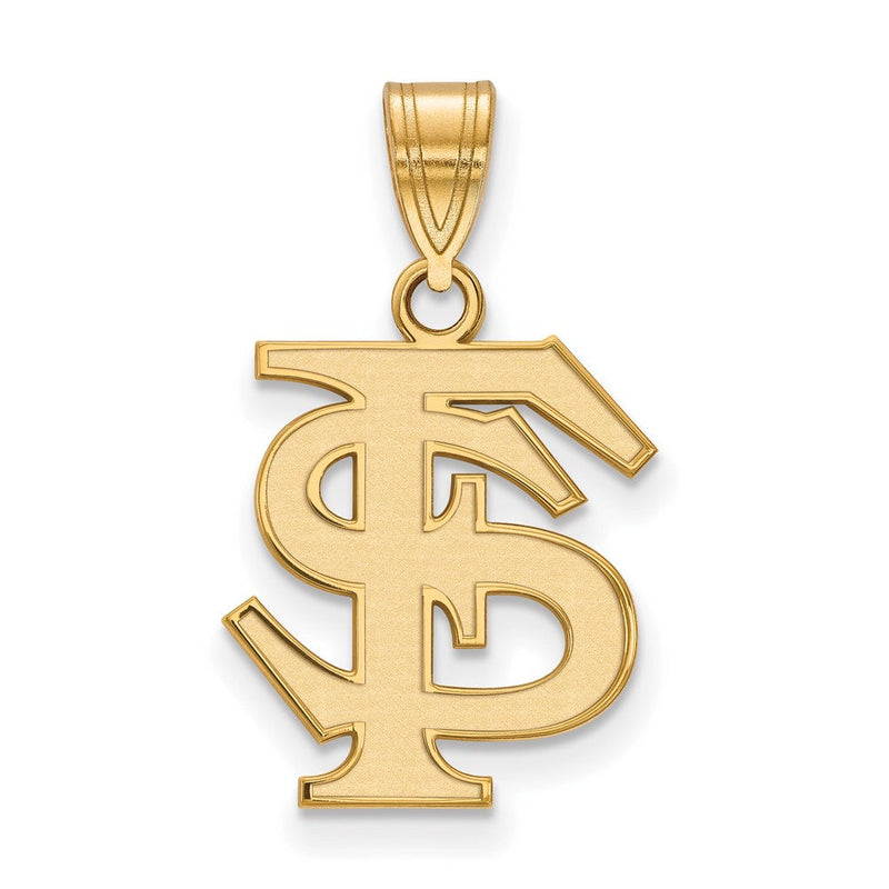 10K Gelbgold Logoart Florida State University F S Mittel Anhänger