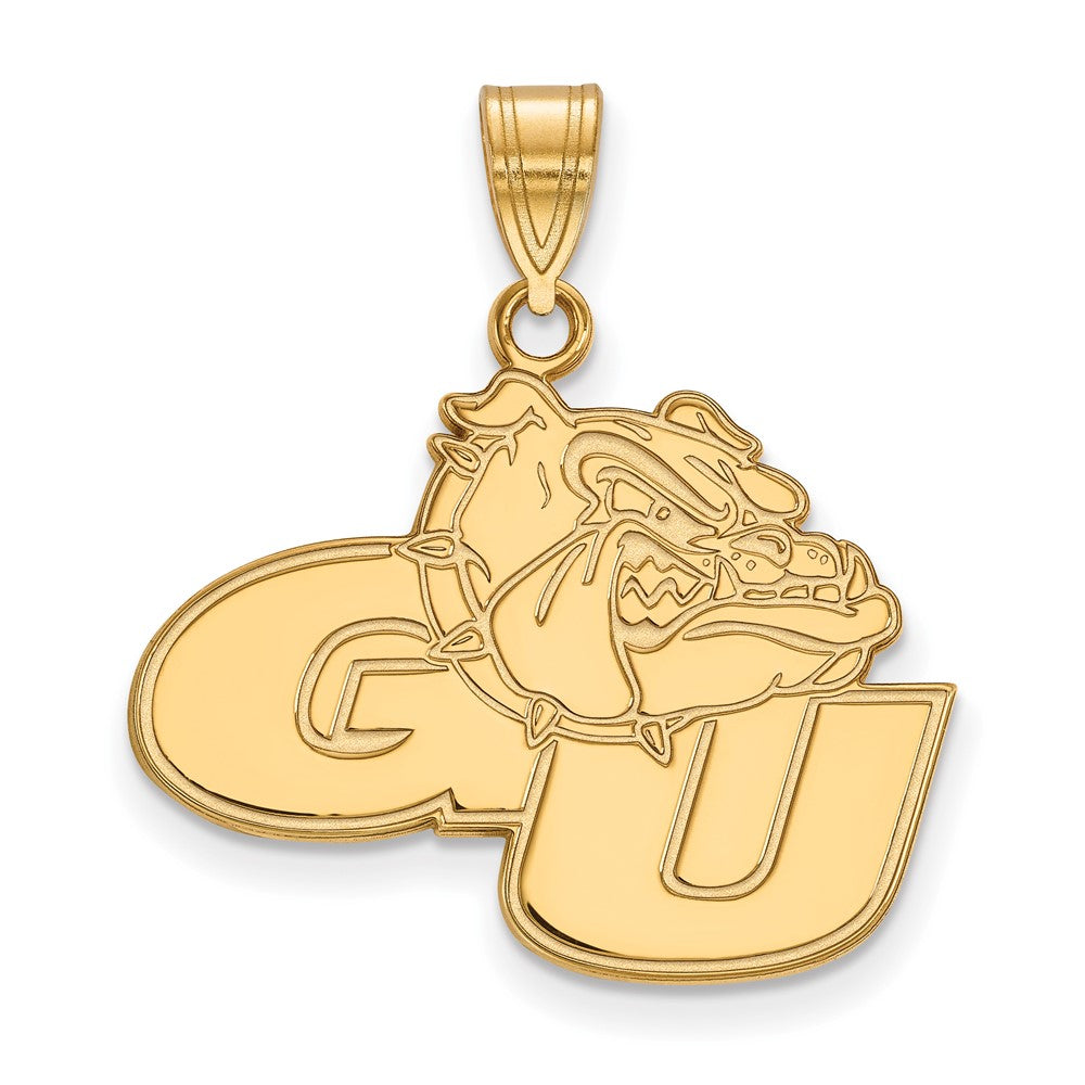 10K Gelbgold Logoart Gonzaga University G U Bulldog Groß Anhänger