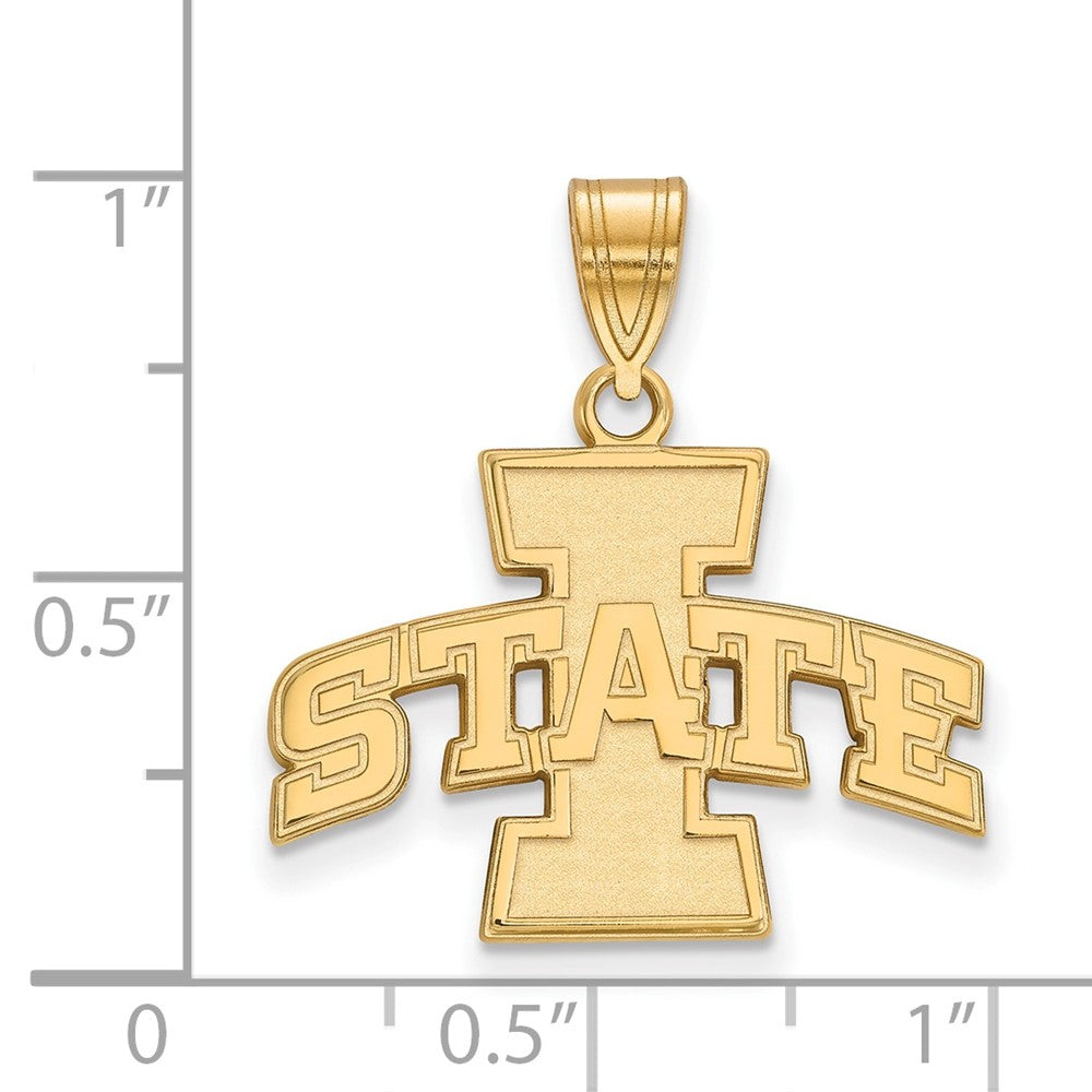 14K Gelbgold Logoart Iowa State University Mittel Anhänger