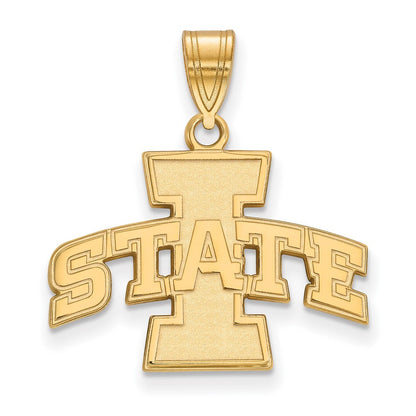 14K Gelbgold Logoart Iowa State University Mittel Anhänger
