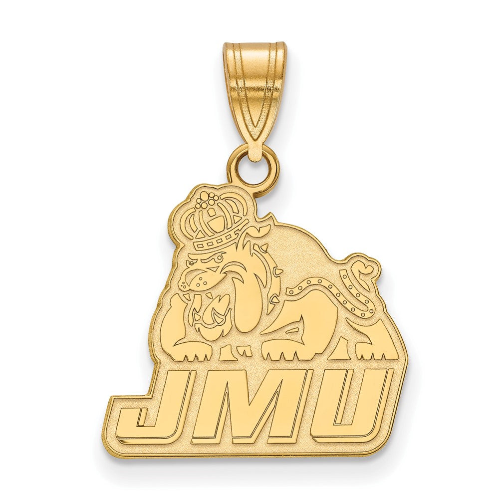 10K Gelbgold Logoart James Madison University Mittel Anhänger