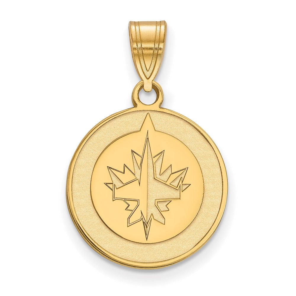 Vergoldet Sterlingsilber Nhl Logoart Winnipeg Jets Mittel Anhänger