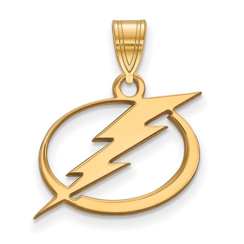 Vergoldet Sterlingsilber Nhl Logoart Tampa Bay Blitz Mittel Anhänger