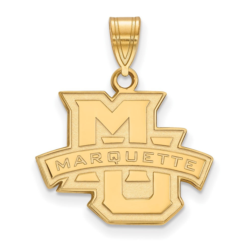 10K Gelbgold Logoart Marquette University Mittel Anhänger
