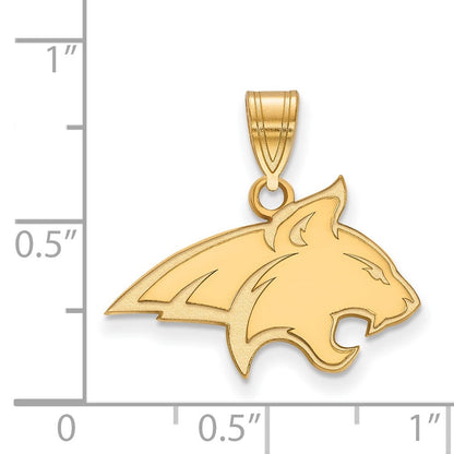 14K Gelbgold Logoart Montana State University Bobcat Mittel Anhänger