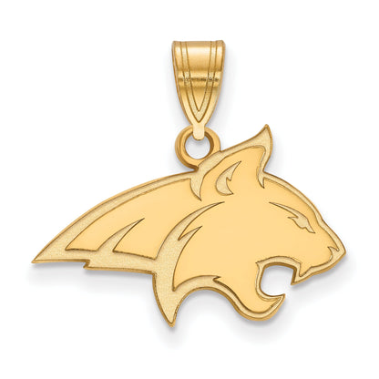 Vergoldet Sterlingsilber Logoart Montana State University Bobcat Mittel Anhänger