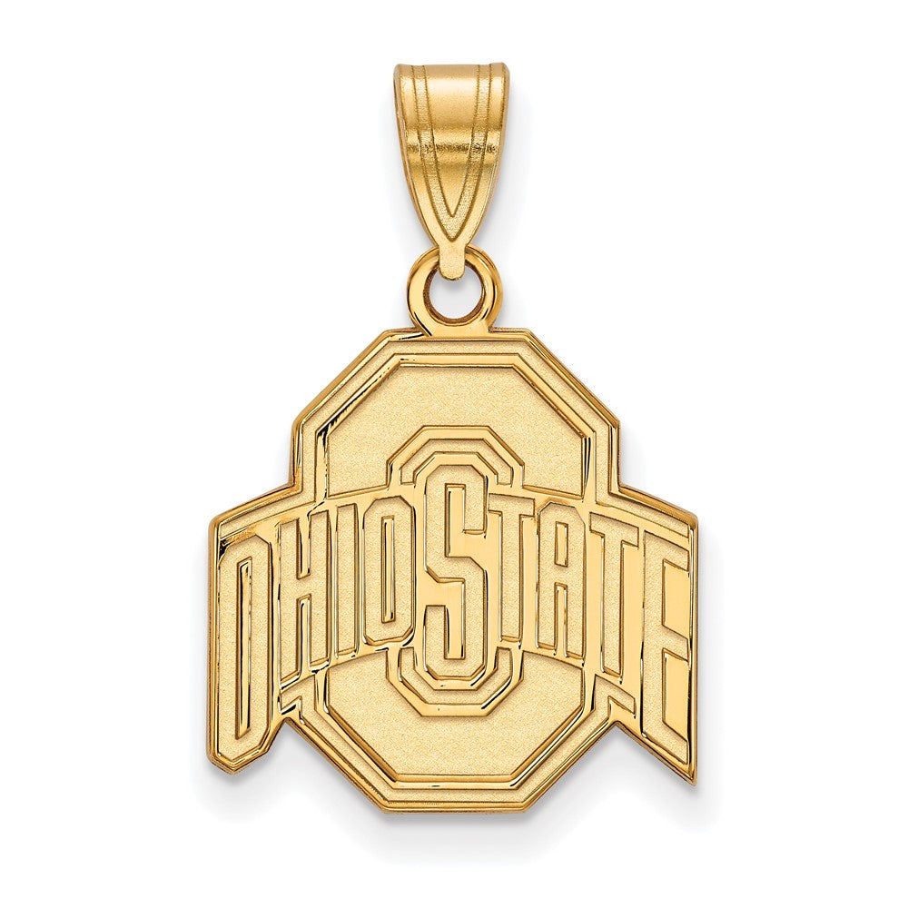10K Gelbgold Logoart The Ohio State University Mittel Anhänger