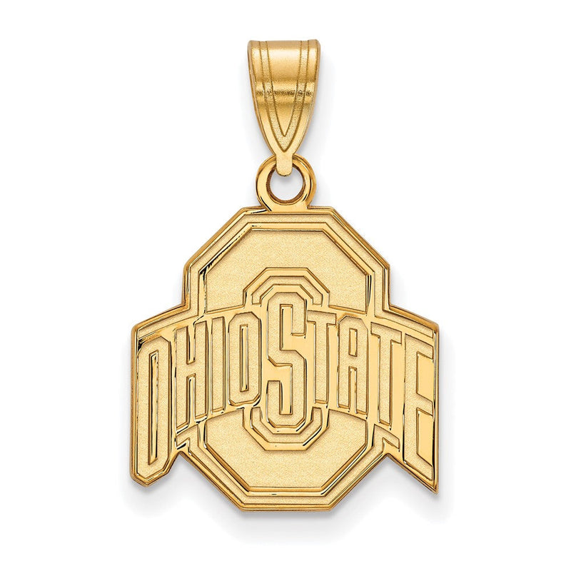 10K Gelbgold Logoart The Ohio State University Mittel Anhänger