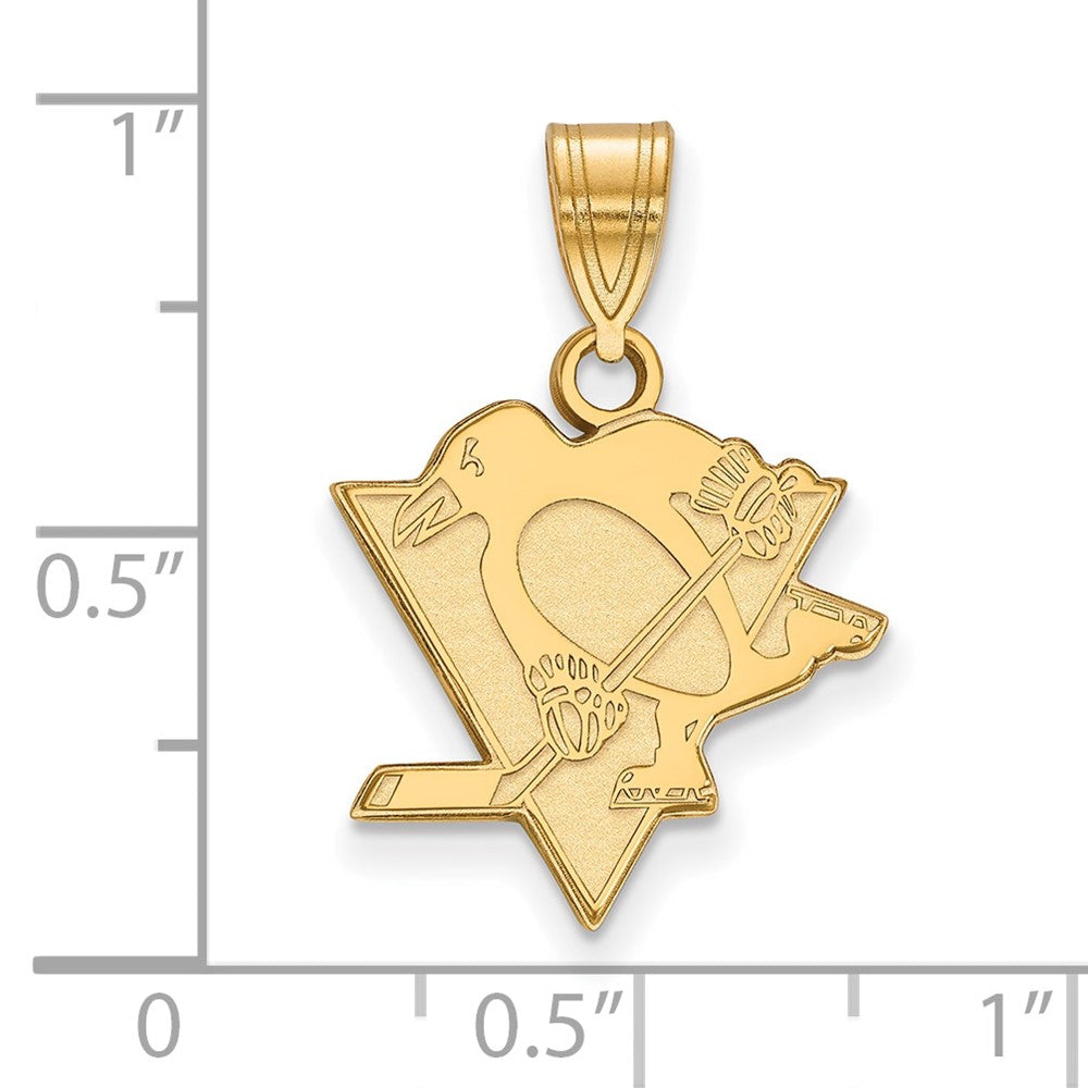 Vergoldet Sterlingsilber Nhl Logoart Pittsburgh Penguins Mittel Anhänger