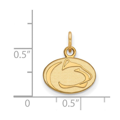 10K Gelbgold Logoart Penn State University Löwe Extra Klein Anhänger