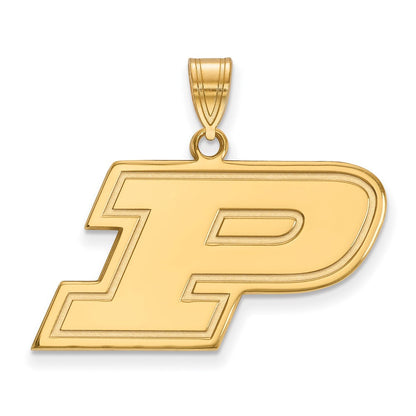 10K Gelbgold Logoart Purdue University Buchstabe P Mittel Anhänger
