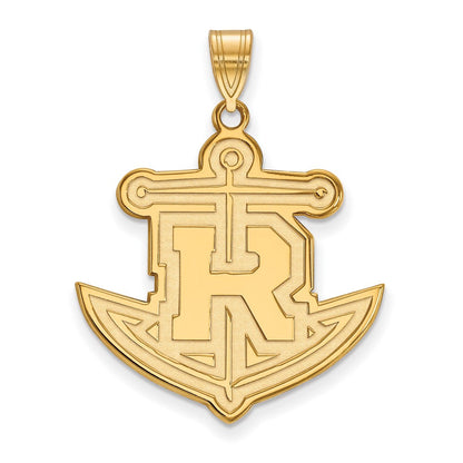 10K Gelbgold Logoart Rollins College Anker Extra Groß Anhänger