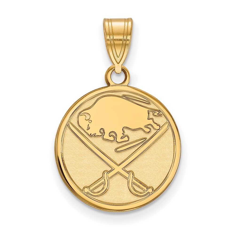 14K Gelbgold Nhl Logoart Buffalo Sabres Mittel Anhänger