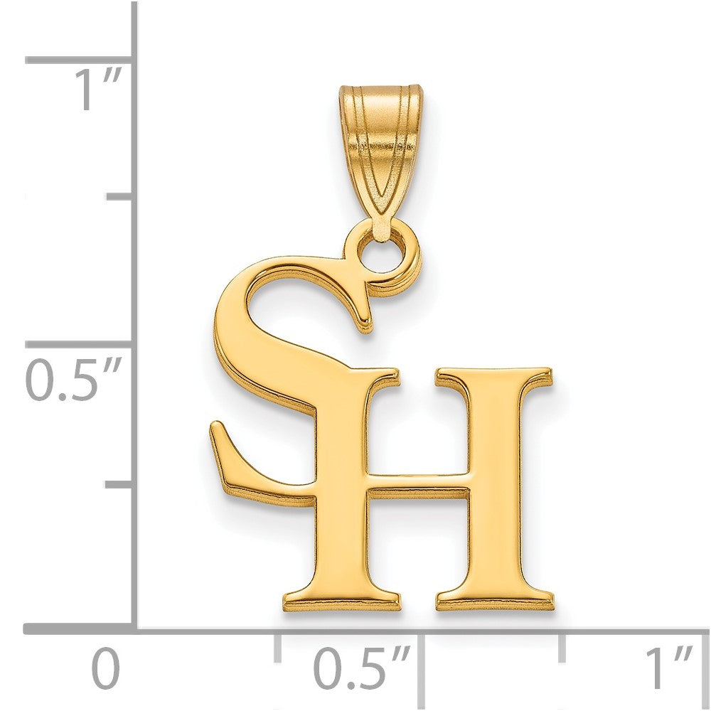 10K Gelbgold Logoart Sam Houston State University Mittel Anhänger