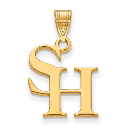 10K Gelbgold Logoart Sam Houston State University Mittel Anhänger