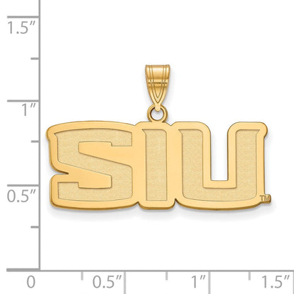 10K Gelbgold Logoart Southern Illinois University S I U Mittel Anhänger