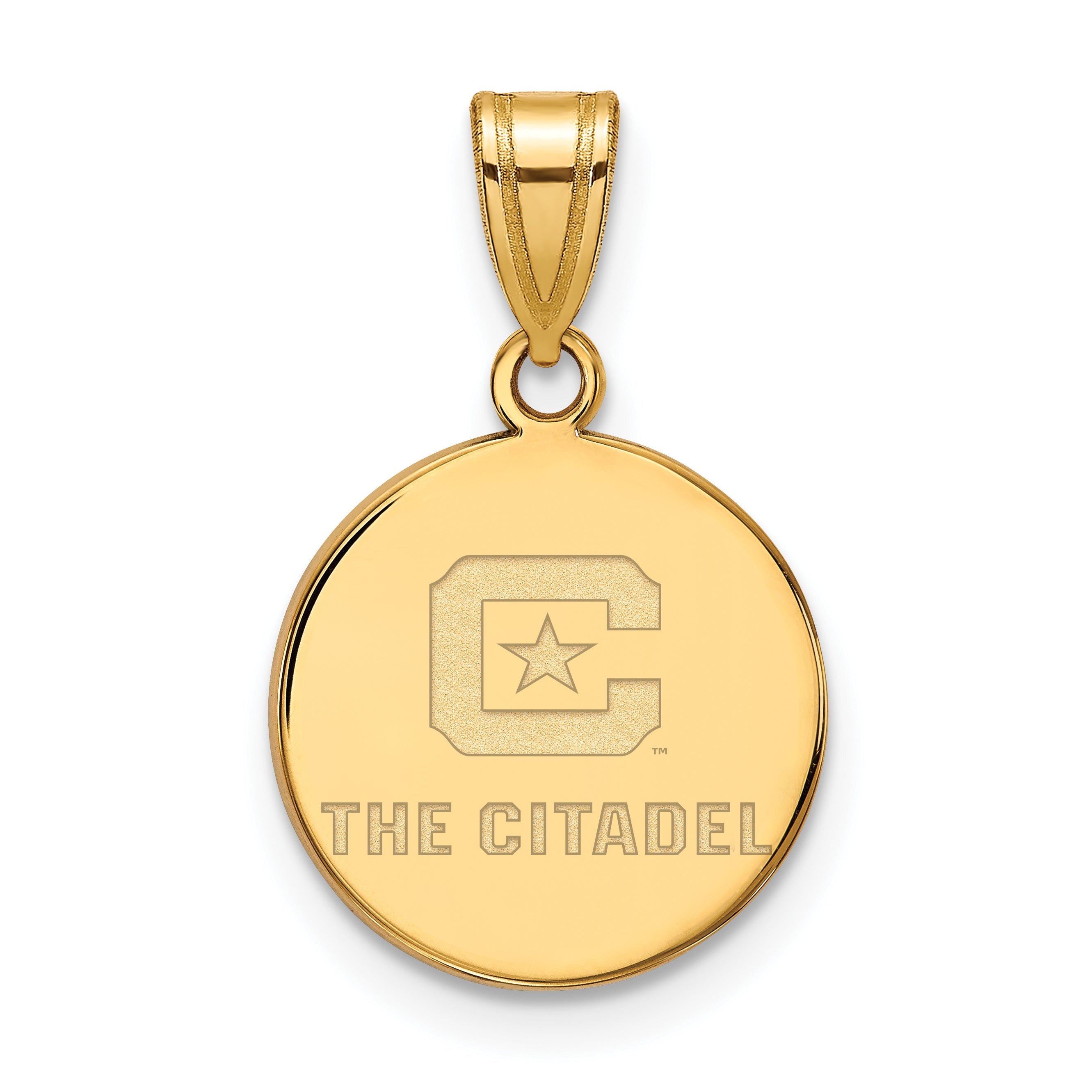 10K Gelbgold 10ky Logoart The Citadel Mittel Anhänger