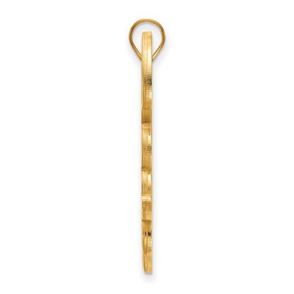 14K Gelbgold Logoart Tulane University Extra Groß Anhänger