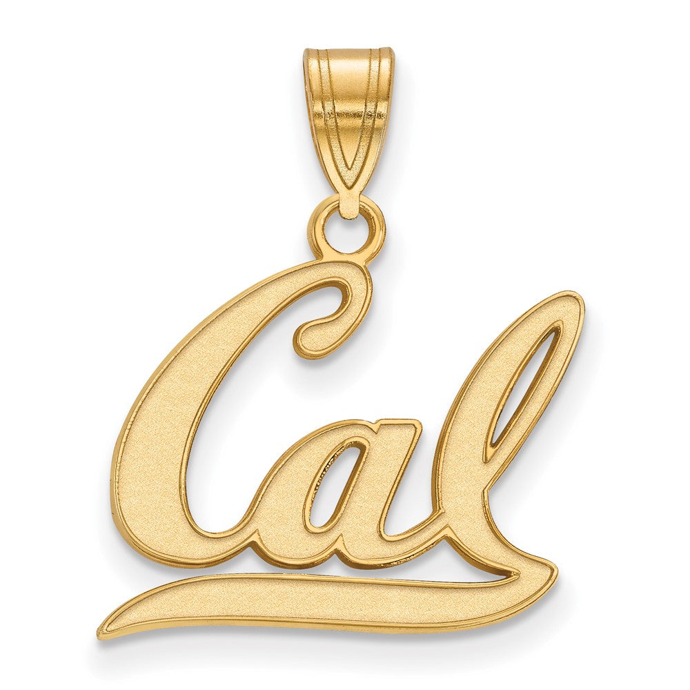 10K Gelbgold Logoart University Of California Berkeley Mittel Anhänger