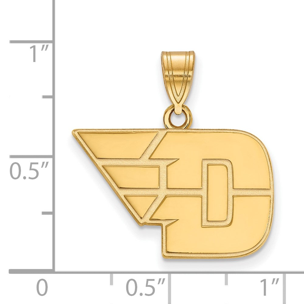 10K Gelbgold Logoart University Of Dayton Mittel Anhänger