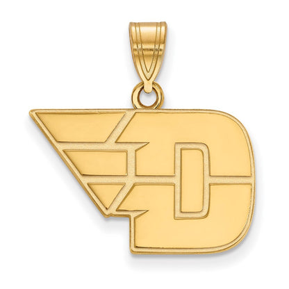 10K Gelbgold Logoart University Of Dayton Mittel Anhänger