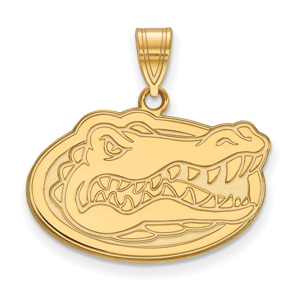 14K Gelbgold Logoart University Of Florida Gator Mittel Anhänger