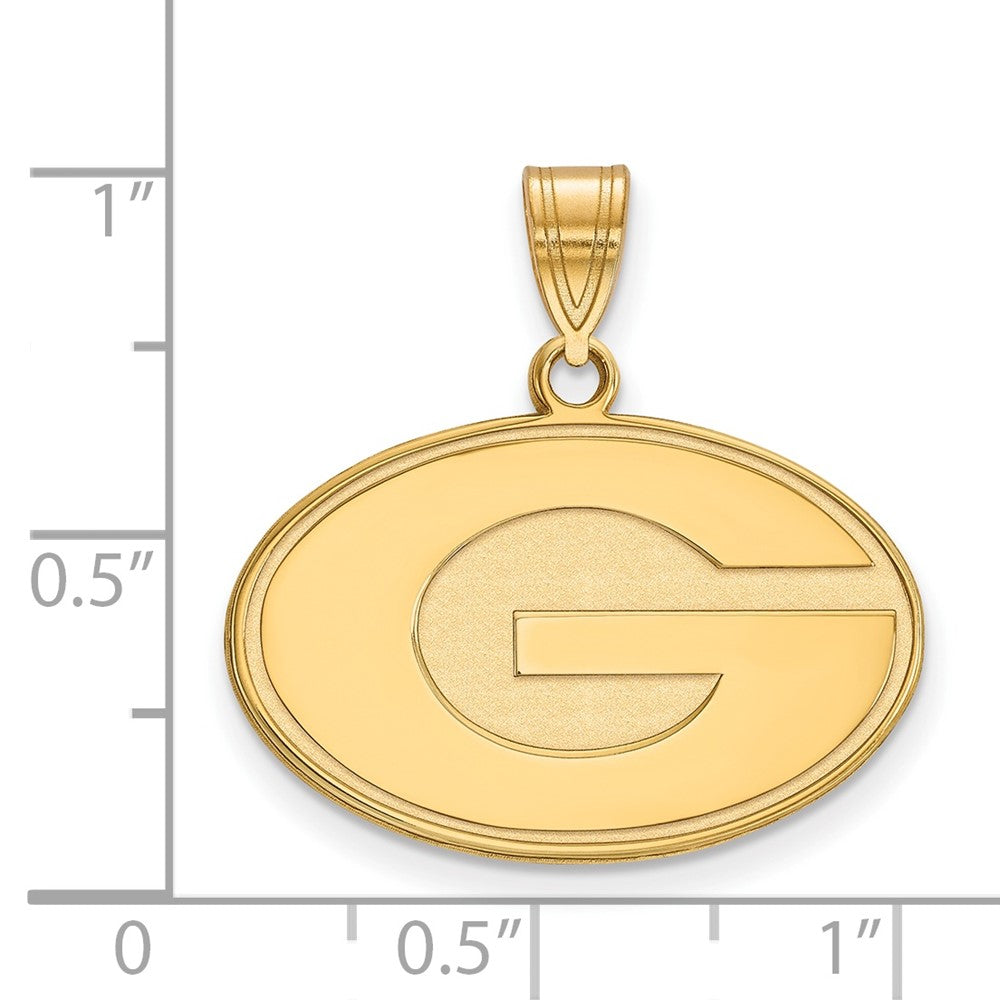 10K Gelbgold Logoart University Of Georgia Buchstabe G Mittel Anhänger