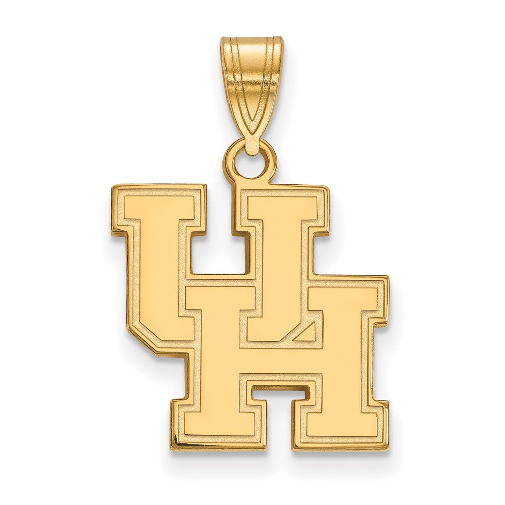 10K Gelbgold Logoart University Of Houston U H Mittel Anhänger