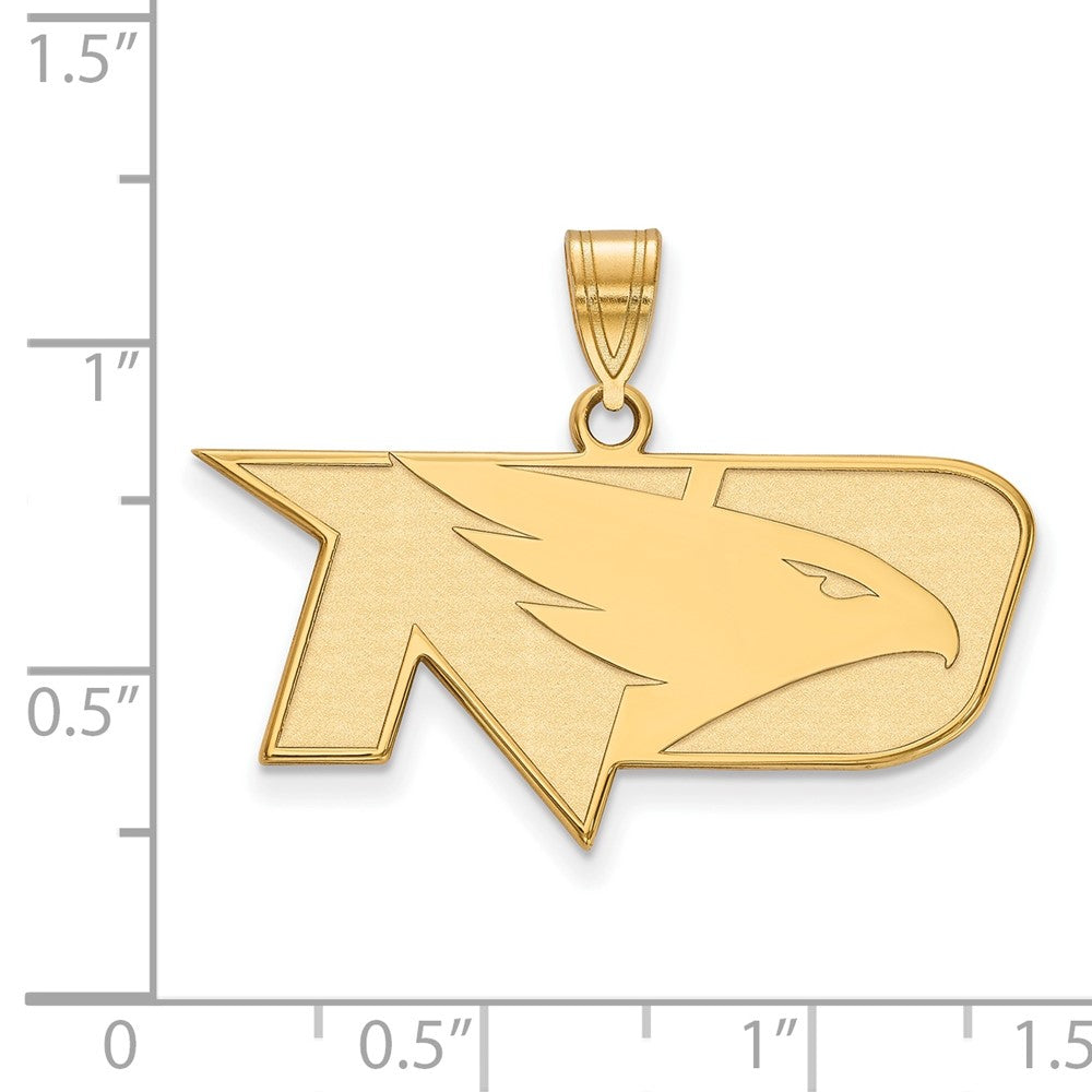 10K Gelbgold Logoart University Of North Dakota Mittel Anhänger