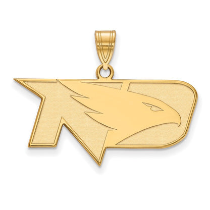 10K Gelbgold Logoart University Of North Dakota Mittel Anhänger