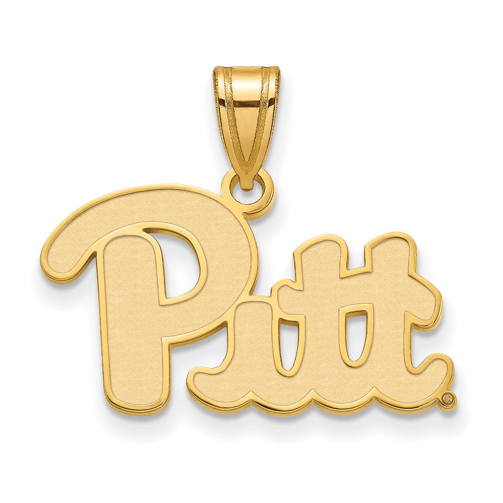 10K Gelbgold Logoart University Of Pittsburgh Mittel Anhänger