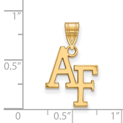 10K Gelbgold Logoart Vereinigt Staaten Luft Kraft Akademie A F Mittel Anhänger