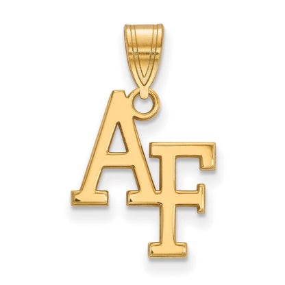 10K Gelbgold Logoart Vereinigt Staaten Luft Kraft Akademie A F Mittel Anhänger