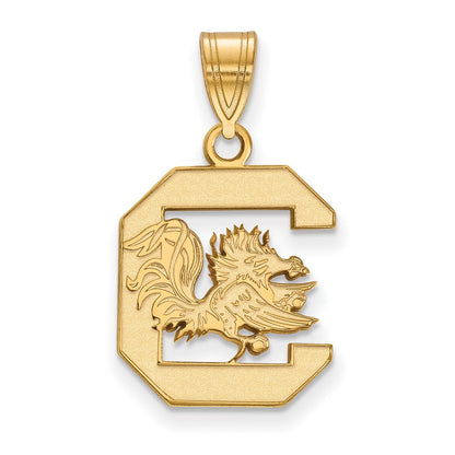 10K Gelbgold Logoart University Of South Carolina Mittel Anhänger