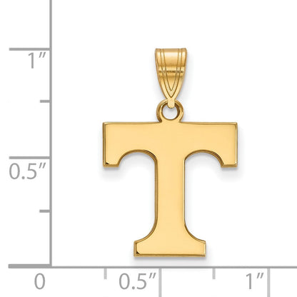 Vergoldet Sterlingsilber Logoart University Of Tennessee Buchstabe T Mittel Anhänger