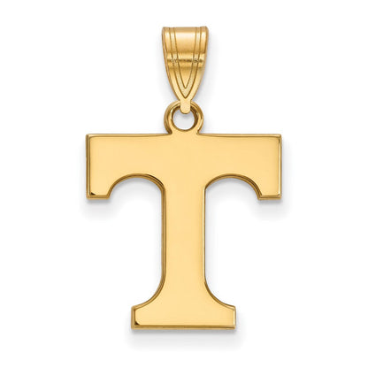 Vergoldet Sterlingsilber Logoart University Of Tennessee Buchstabe T Mittel Anhänger