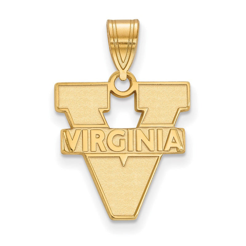 Vergoldet Sterlingsilber Logoart University Of Virginia Mittel Anhänger