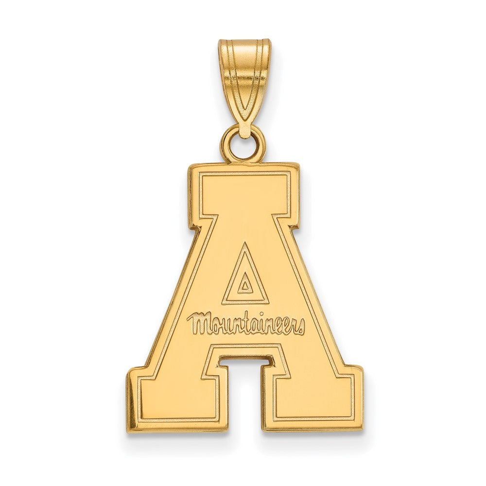 14K Gelbgold Logoart Appalachian State University Groß Anhänger