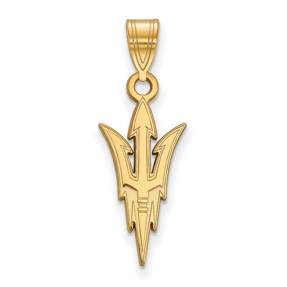 14K Gelbgold Logoart Arizona State University Pitchfork Groß Anhänger
