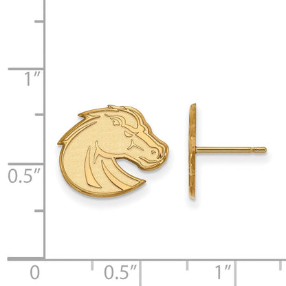 14K Gelbgold Logoart Boise State University Bronco Klein Ohrstecker