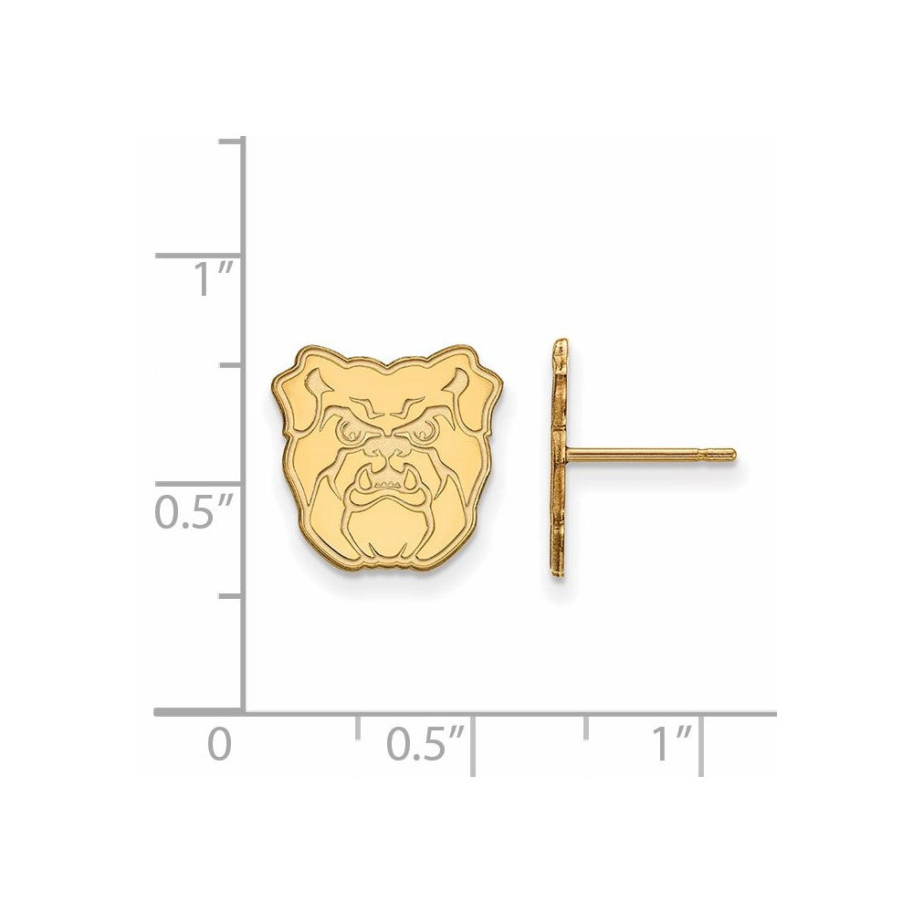 10K Gelbgold Logoart Butler University Bulldog Klein Ohrstecker