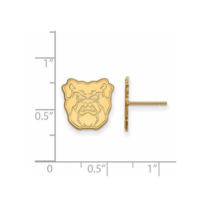 10K Gelbgold Logoart Butler University Bulldog Klein Ohrstecker